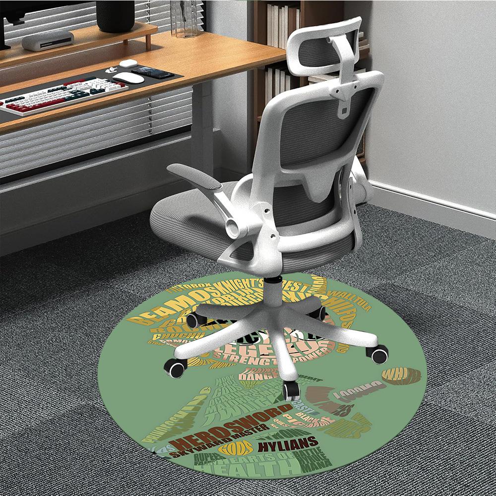 

1pc THE LEGEND OF ZELDA Office Round Area Rug, Under Office Chairs Bedroom Living Room Home Decor, Room Decoa1016275 80cm by 80cm