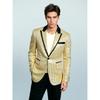 [Baestappy] Party Tuxedo, MC, Dance Costume, Year-End Party, New Year's Party, Stage Essential, Men's Sequin Prom Party Formal, Glamorous Shiny