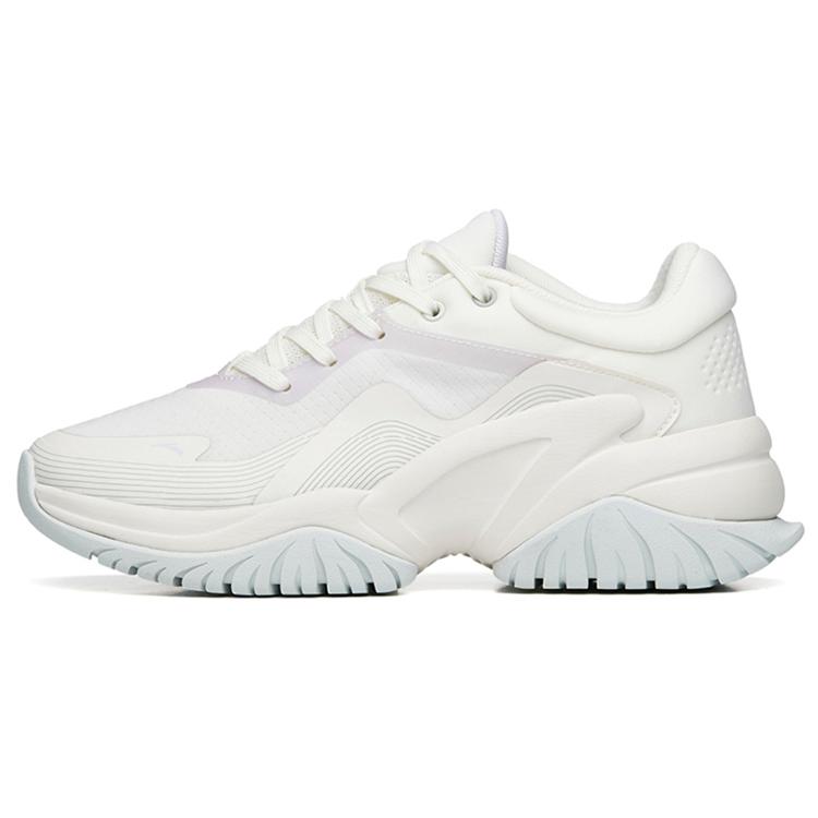 

new ANTA Training Shoes Women s Low top Ivory White/Misty Purple/White Gray Green 39