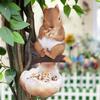 Simulation Bird Feeder Resin Animal Figurines Creative Squirrel Tree Hanging  Drinking Water