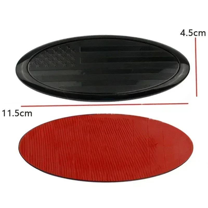 115x45mm ABS Car Rear Badge Front Hood Bonnet Emblem Accessories for Focus Fiesta Mondeo F150 Ranger Fusion Kuga