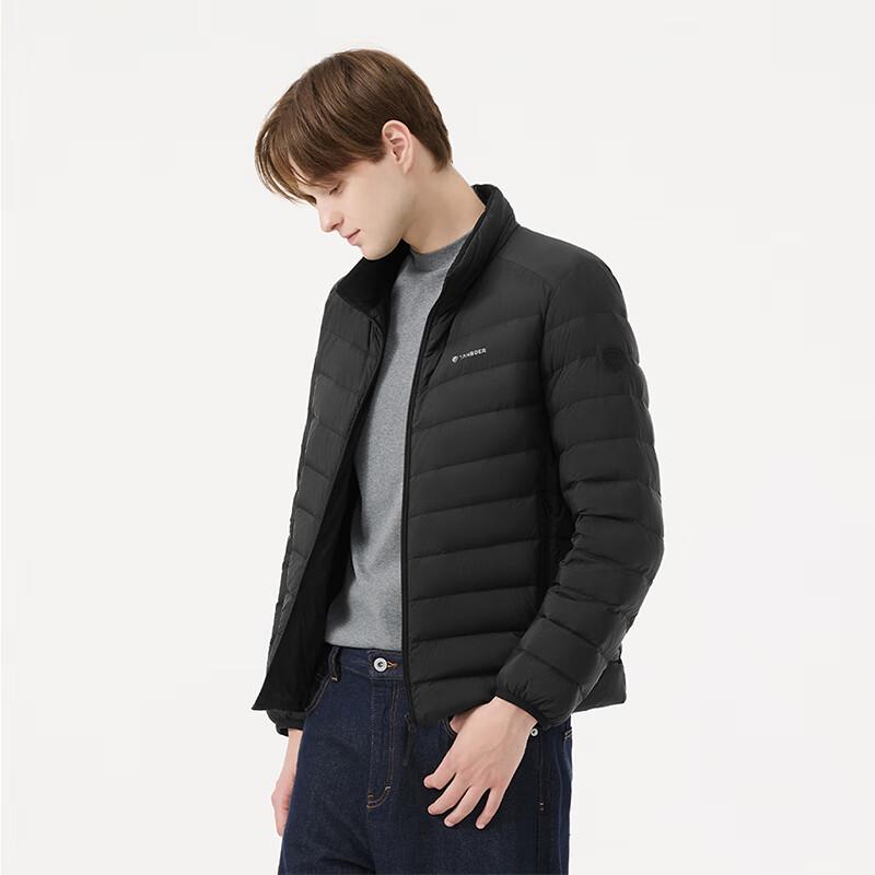 

Tamboer Men s Lightweight Short Stand Collar Down Jacket 3XL