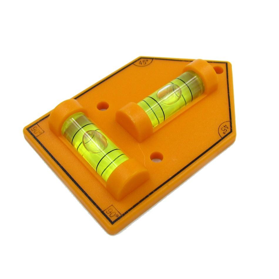 Plastic T-type Level Bubble Triangular Red Black Orange Color Acrylic level Vails Ruler Horizontal Instrument