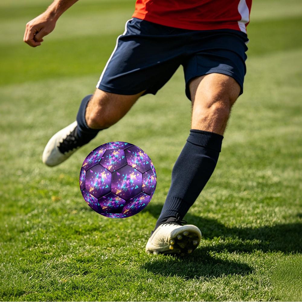 1pc Geometric Dreamscape Size 5 Soccer Ball Professional Match Training Football Indoor &Outdoor Sports Ball Lightweight Durable C6523