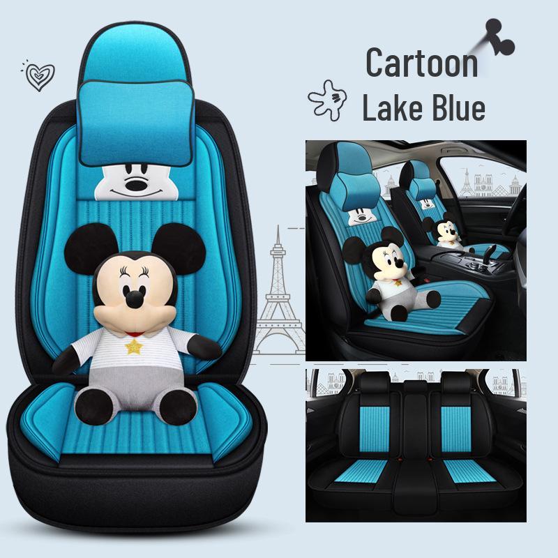 Infiniti QX60/QX30/QX70 Linen Cartoon Car Seat Covers – All-Season, Full Surround Design