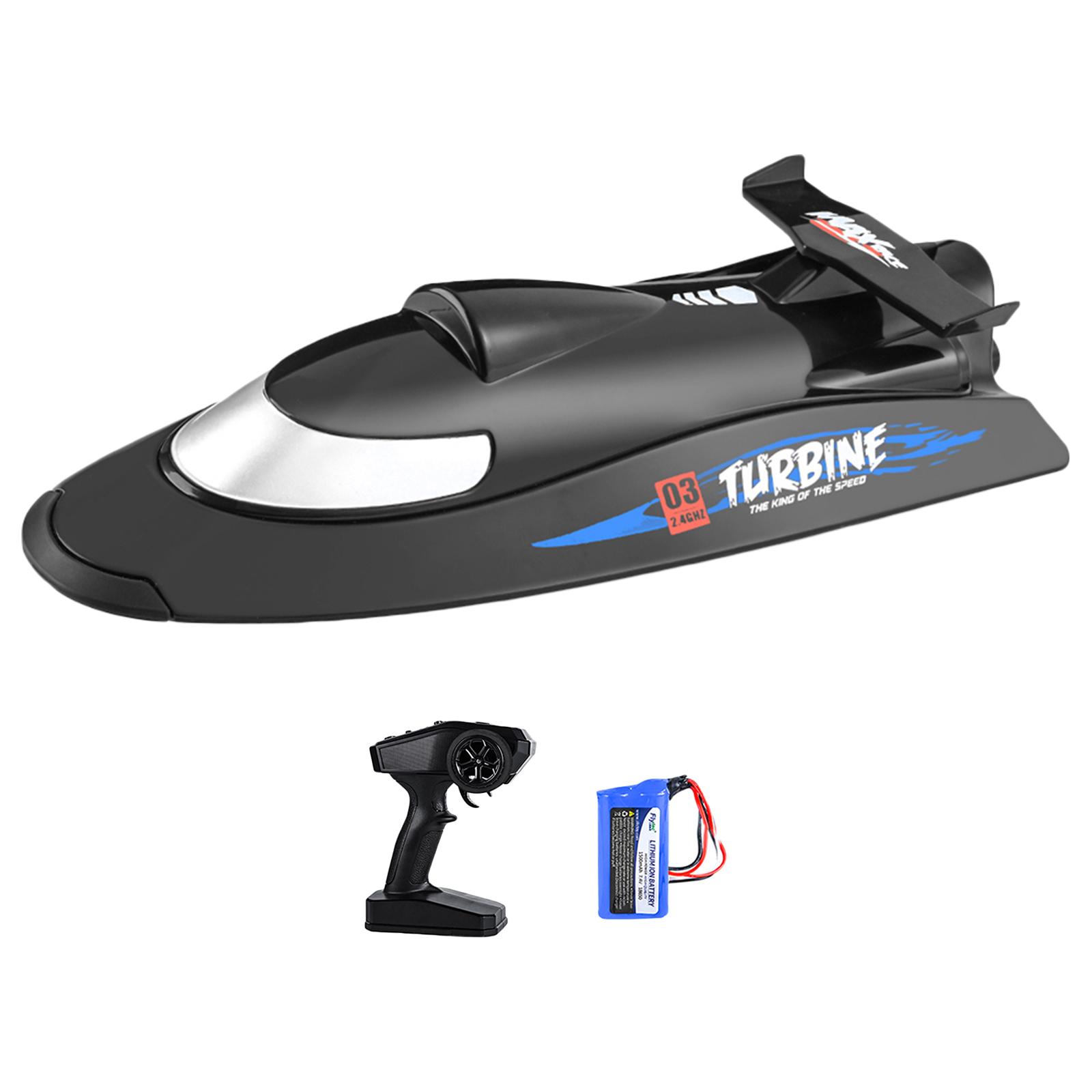 

Flytec V009 Remote Control Boats Turbine Drive Waterproof 2.4GHz Electric RC Speed Boat 30km/h Remote Control Watercraft Ship чёрный