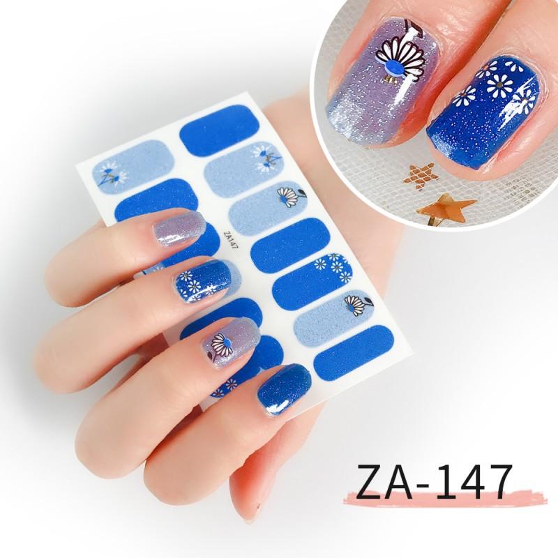 ZA Nail Sticker Full Nail Patch Nail Film Nail Film Nail Sticker Nail Tools Durable Waterproof Hand