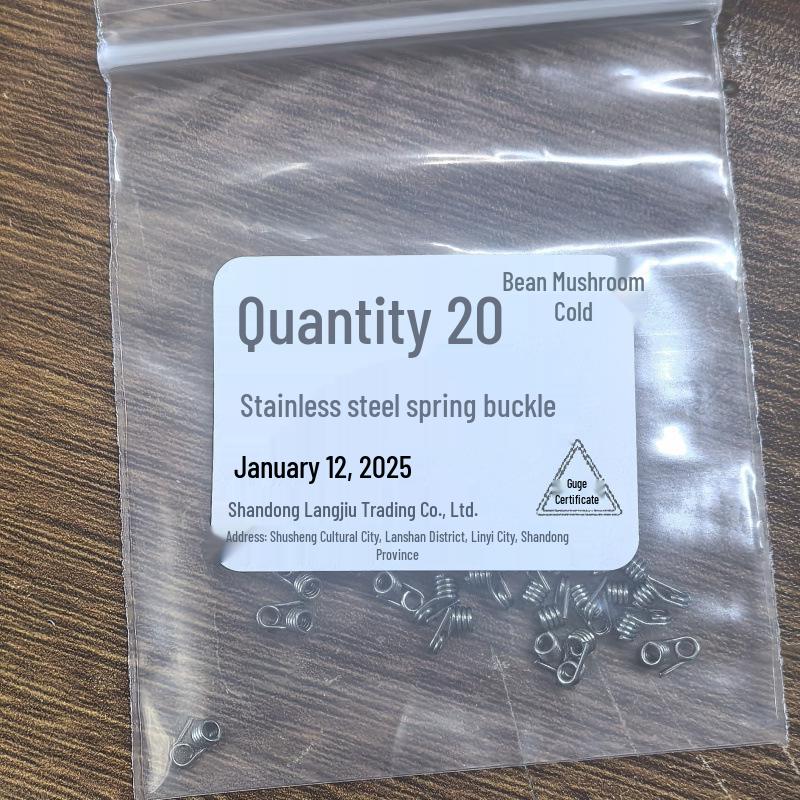 Enhanced Stainless Steel Self-Locking Spring Buckle - Knot-Free Design