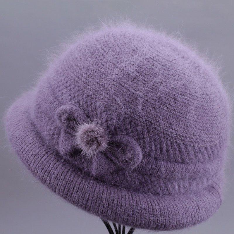 Women's Winter Wool Hat: Fashionable, Thick, Warm with Ear Protection for Middle-aged and Elderly
