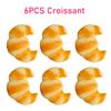 Squishy Croissant Knetspielzeug Langsam aufsteigendes Klebriges Stressabbau-Spielzeug Superweiches Lebensmittel Kreative Simulation Brot Anti-Angst-Spielzeug