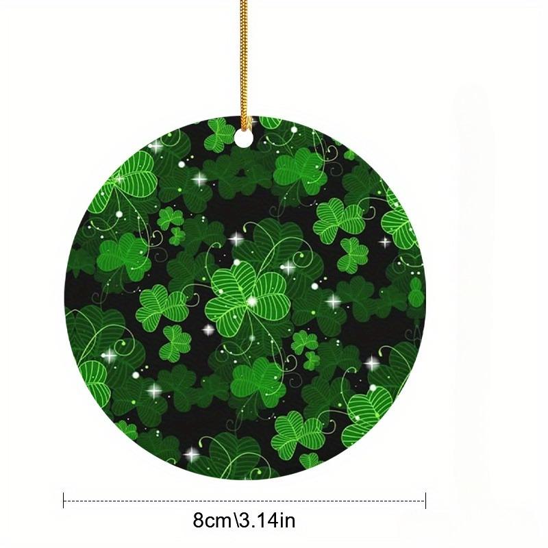 2D Flat "Irish Blessing" St. Patrick'S Day Acrylic Decoration Sign, Classic Clover Design, suitable for wall decoration, porch, room, villa, accents H