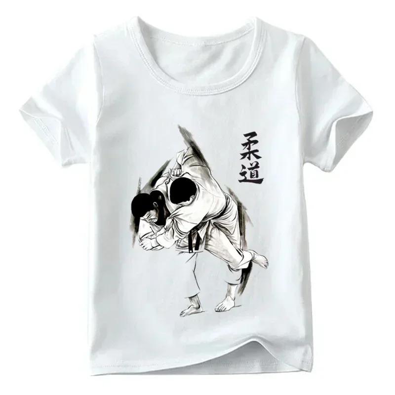 Ich und Deine erste Lektion ist kostenlos T-Shirt Karate Jiu-jitsu Judo T-Shirts Lustige Kleidung Grafik T-Shirts Herrenbekleidung Streetwear