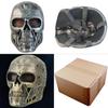 Silberne und kupferfarbene DC-10 Terminator-Maske für Halloween-Kostümparty und Rollenspiel