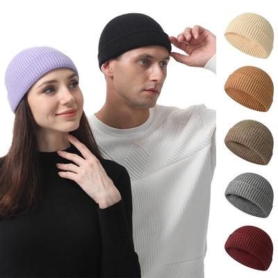Unisex Nahtlose Strickmütze: Warme Winterwollmütze für Herren & Damen