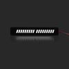 Automotive front grille mesh badge is suitable for BMW M logo 1 2 3 5 7 series LED refitting X1 X3 X5 front grille badge. xkzh98