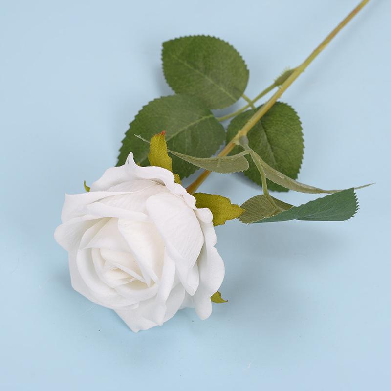 1pc Schöne Seide Künstliche Rose Blumen Zweig Realistische Gefälschte Rose für Hochzeit Hause Dekoration Valentinstag Geschenke
