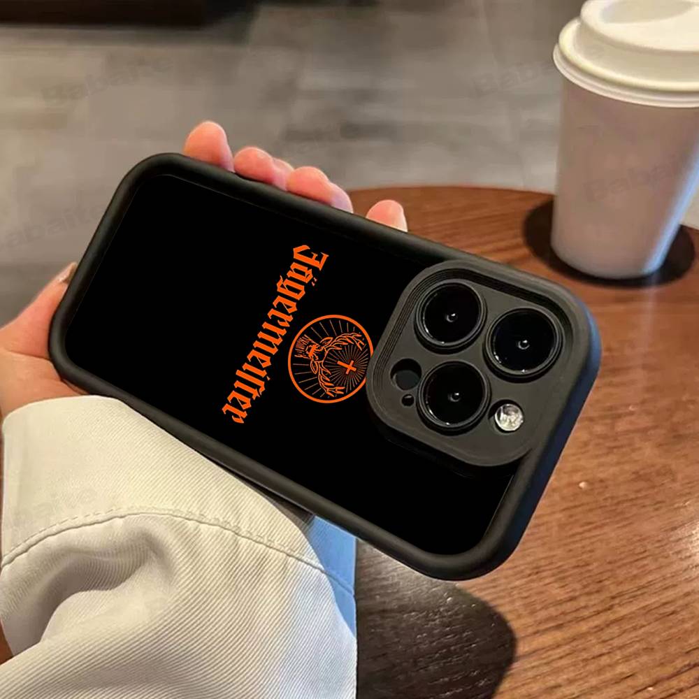 Heißes J-JaegermeisterS Für IPhone 17 Pro Max 16 15 14 13 12 11 Plus Schwarze Weiche Handyhülle