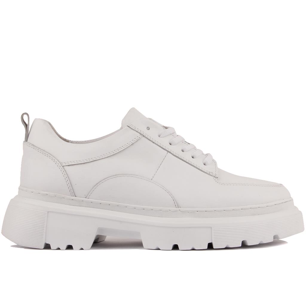 

Sail Lakers - мужские белые кожаные кроссовки на шнуровке