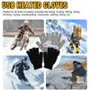Wool Mittens Velvet USB Electric Heated Gloves Knitted Gloves Winter Heated Gloves Female Gloves