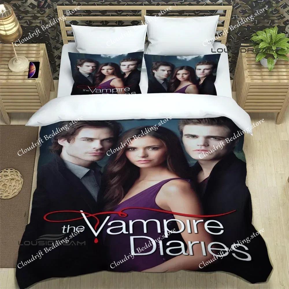 The Vampire Diaries Damon Salvatore Bedding Sets Exquisite Bed Supplies Set Duvet Cover Bed Comforter Set Bedding Birthday Gift