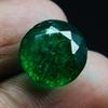 Natural Green Emerald Loose Gemstone Colombian 7 Ct Round Cut for Jewelry Making and Gem Collections