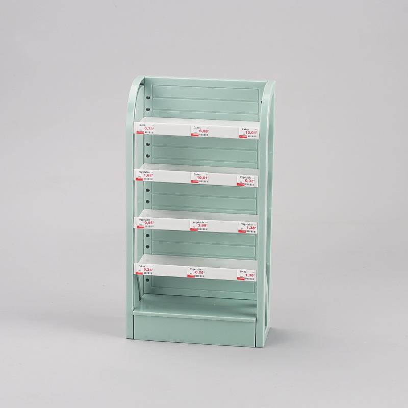 Mini Grocery Shelf Toy: Multi-Layer Dollhouse Display Rack for Kids' Pretend Play