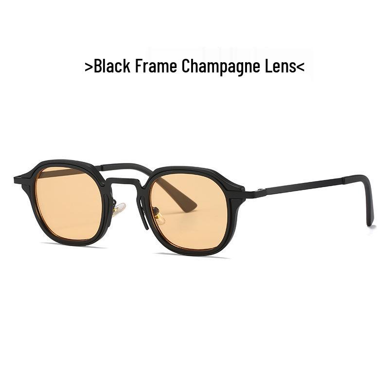 Trendy Women's Retro Round Frame Anti-UV Sunglasses