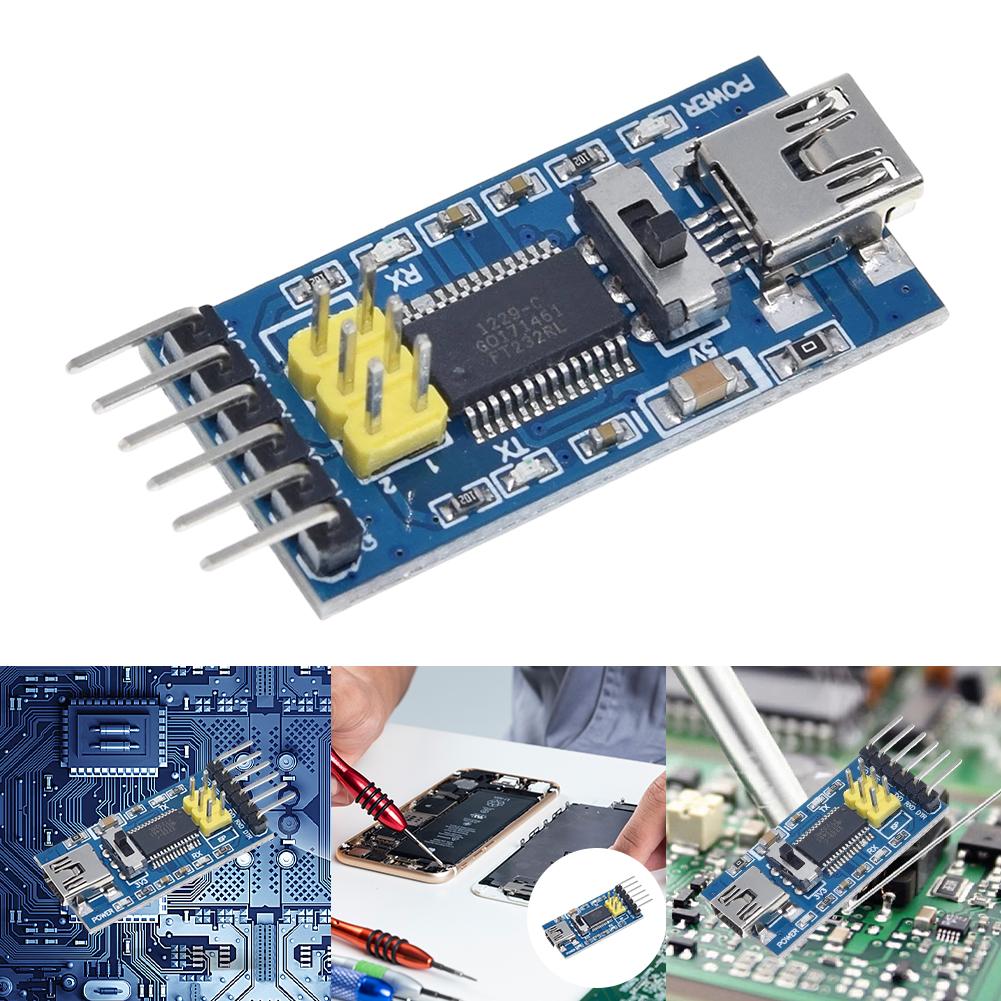 FT232RL FTDI USB To TTL Serial Adapter Module 3.3V 5.5V FT232 Pro Mini USB TO TTL 232 Mini USB To TTL Adapter Board