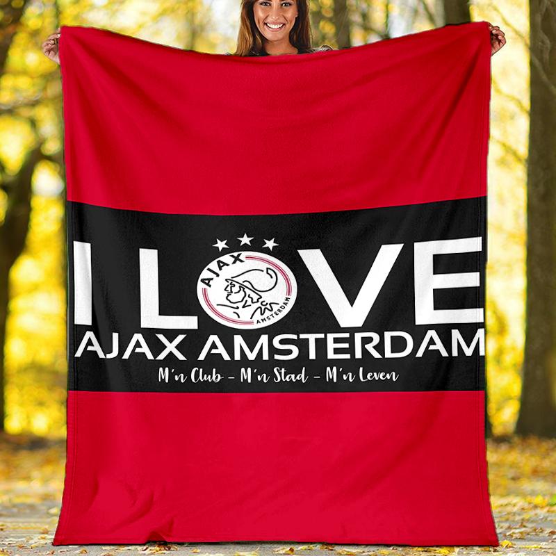 AFC Ajax printed throw blanket—soft,warm;versatile blanket for all seasons—perfect as &air-conditioning throw,nap blanket