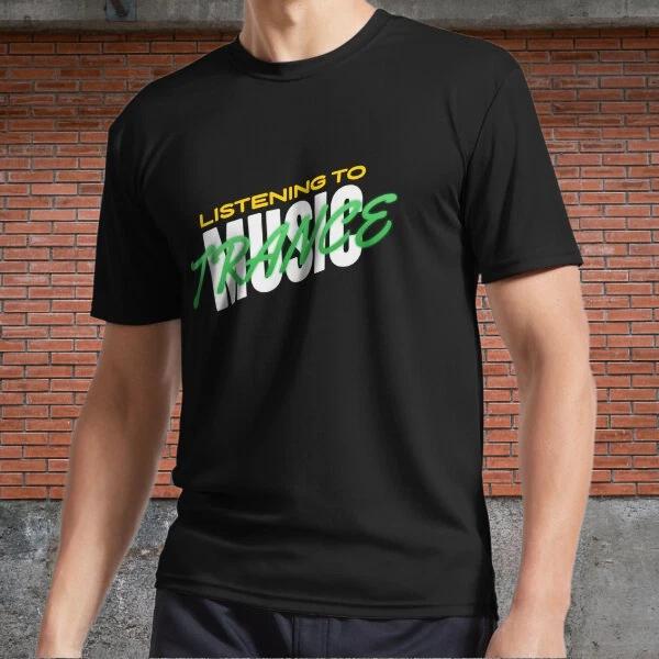 Men s and Women s T-shirts Listening To Trance Music XXL
