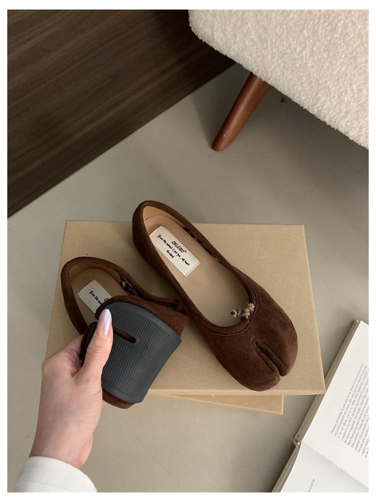 Women Flats Tabi Ninja Shoes Fashion Split Toe Ballet Leopard Print Shoe Comfy Flat Ballerina Soft Moccasins Casual Loafer Mujer