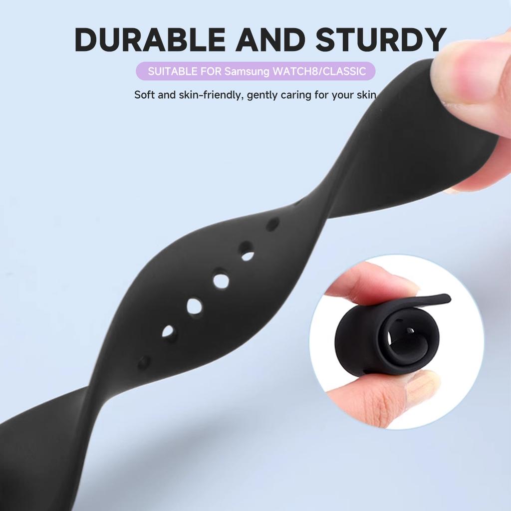 No Gap Silicone Strap For Samsung Galaxy Watch 8 Classic 46mm Sports Comfortable Bracelet For Galaxy Watch 8 40mm 44mm Wristband