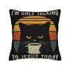 Decorative Pillowcases Im Only Talking to Jesus Today  Merch Living Room  Throw Pillow Case Cover Zippered Multi Size
