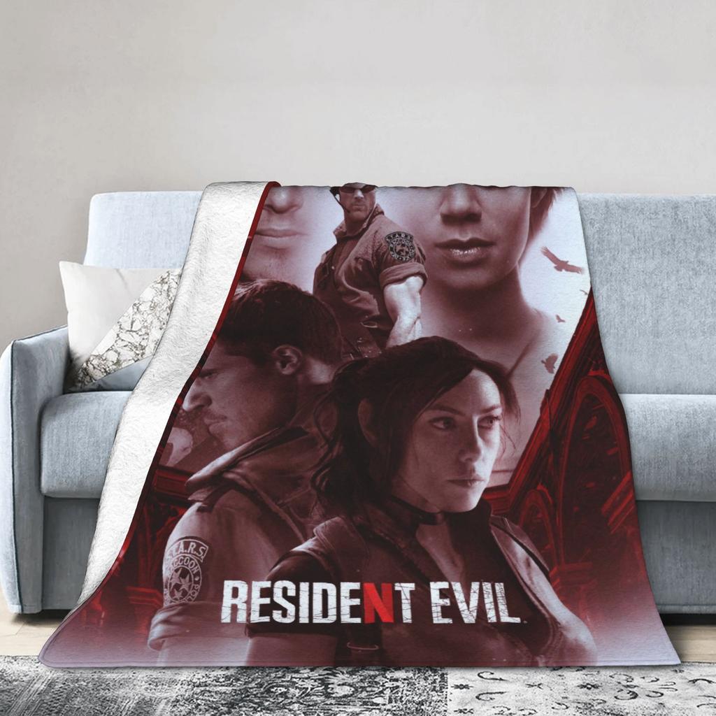 Residents Evils 4 Remake Fanposter Blankets Quality Warm Throw Blanket Winter Girls Boys Couch Chair Sofa Bed Fluffy Bedspread