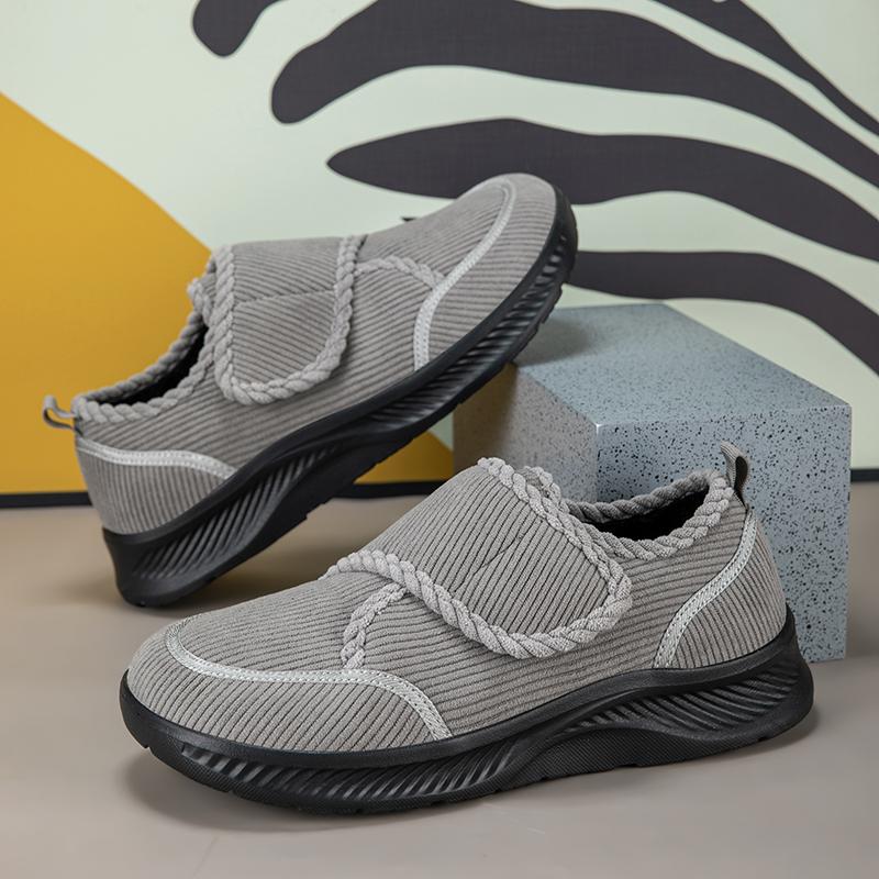 

Wide Footed Shoes Winter Suede Casual Shoes Men Anti Slip Sole Loafers Women Minimalist Style Snow Comfortable Thick Soled Shoes 45 коричневый