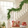 Christmas Garland, 1524 mm Realistic Norfolk Pine Garland, Evergreen Real Touch Artificial Faux Greenery Garlands, for Holiday Indoor Outdoor Xmas