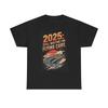 2025 Flying Cars Graphic T Shirt Funny Retro Unisex Heavy Cotton Tee