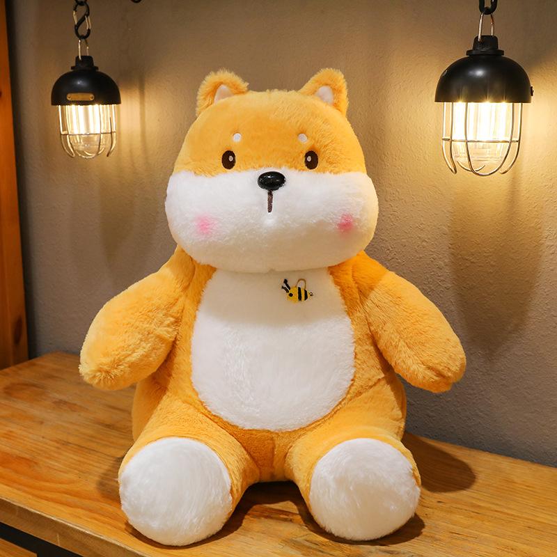 

Милые плюшевые игрушки Сиба-ину, кукла-пчела, подарок на день рождения для девочки, детская подушка, кукла для уличной торговли 35cm【0.39kg】