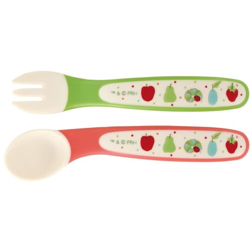 

skater baby cutlery spoon and fork set the very hungry caterpillar pastel sfb2