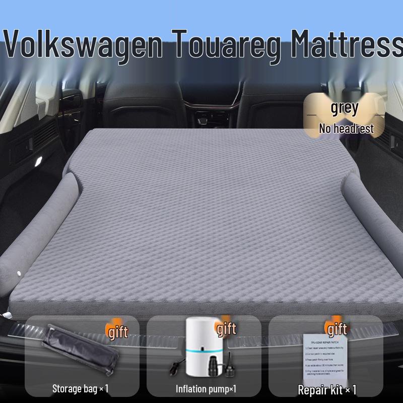 Aufblasbare Auto-Matratze für Volkswagen Touareg - Schlafpolster für Rücksitz und Luftkissen für Kofferraum.