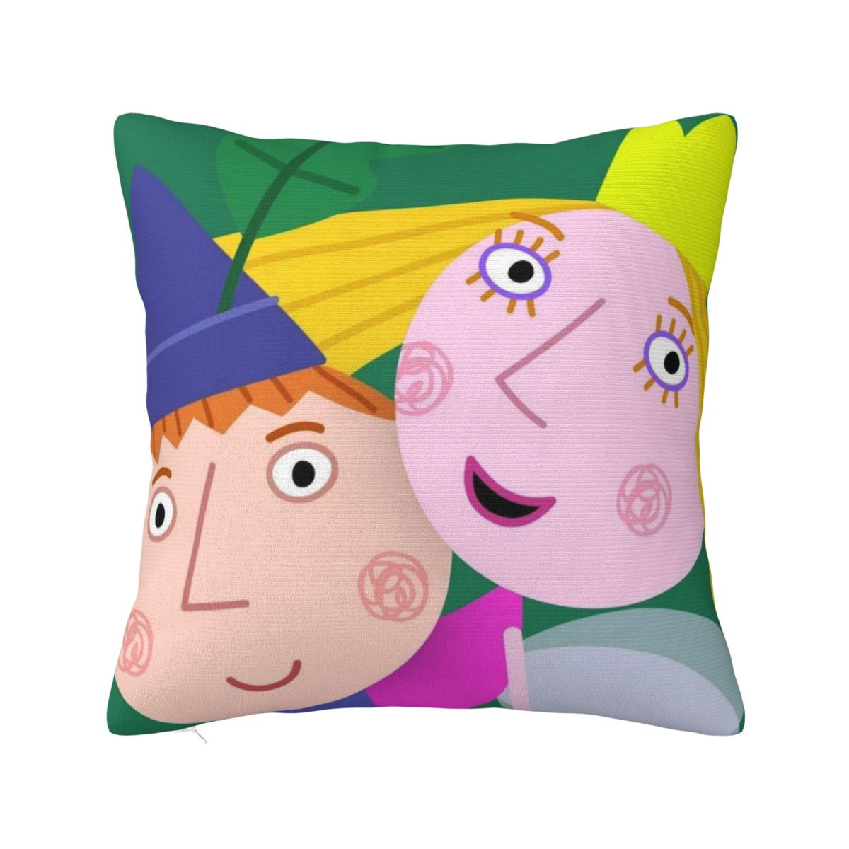 

Stylish Living Room Ben And Holly s Kingdom Ben Y HollyDecor Pillowcase Accessories Pillow Cover Square Multi-Size 12x12Inch