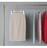 Korean High Waist Back-Slit Bodycon Midi Skirt
