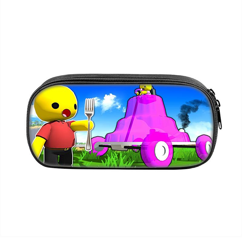 Wobbly Life Pencil Cases Fun Cartoon Anime Pen Box Bag for Student Big Capacity School Supplies Zipper Pencilcases