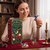24 Day Advent 2D Acrylic Calendar 24-Day Christmas Garden Calendar Hummingbird Countdown with Decorations Bird