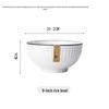 Vertical Stripe Ceramic Rice Bowl