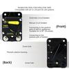 High Amperage Circuit Breaker with Manual Reset for Use in Car Motorhomes Boats Solar Installations Corrosion Resistant