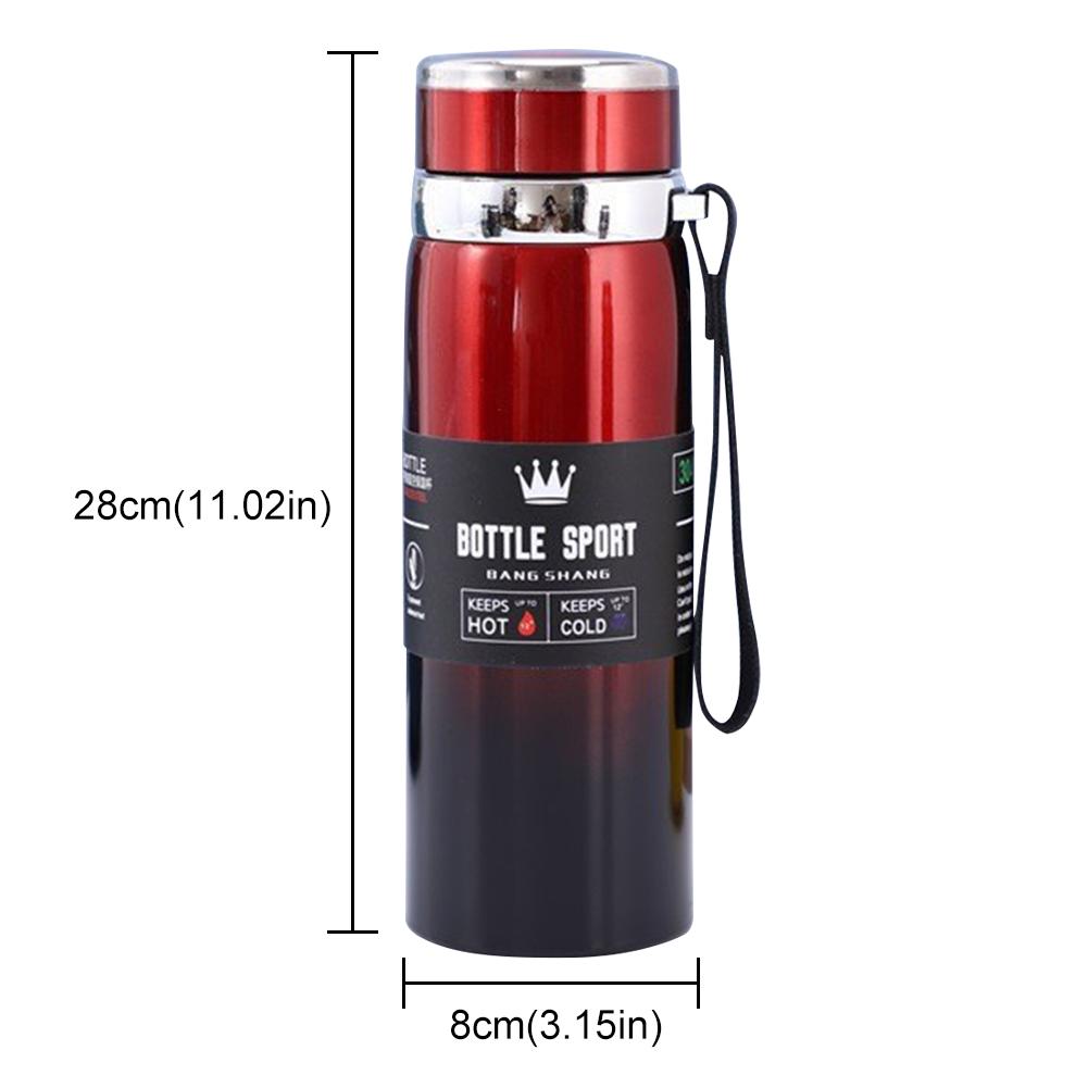 1000ml Thermal Water Bottle Large Capacity Vacuum Double Insulation Cup Stainless Steel Outdoor Vacuum Flask for Hot Cold Drinks