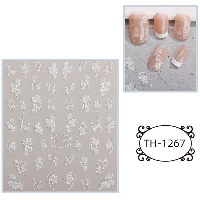 New Year Nail Art Stickers Bronzing Year of the Dragon Chinese Style Mahjong Cartoon Nail Stickers Decoration