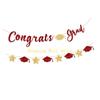 KX4B Glittering Congrats Grads Ornament Graduation Party Hanging Decoration for Class of 2025 for Decoration Celebration