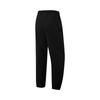 Li Ning Fitness Series Solid Color Mid Waist Comfortable Fleece Lined Warm Cuffed Sports Long Pants Women Bottoms Black AYKU538-1